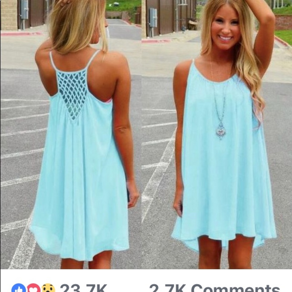 Dress can be worn over swimsuit gorgeous color
